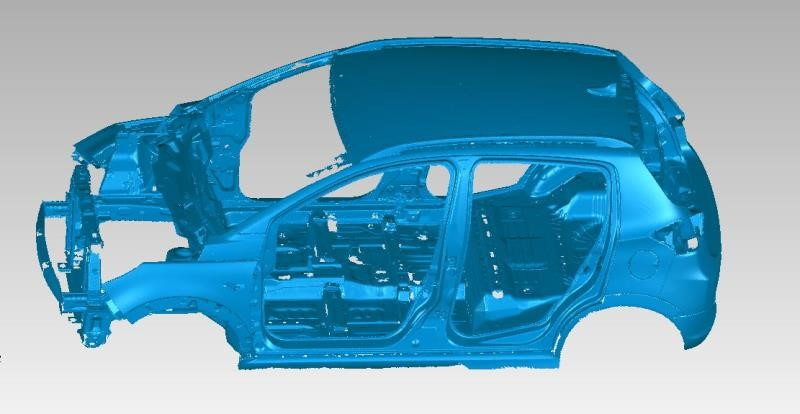 在汽车制造当中使用手持三维扫描仪竟有那么多的优点